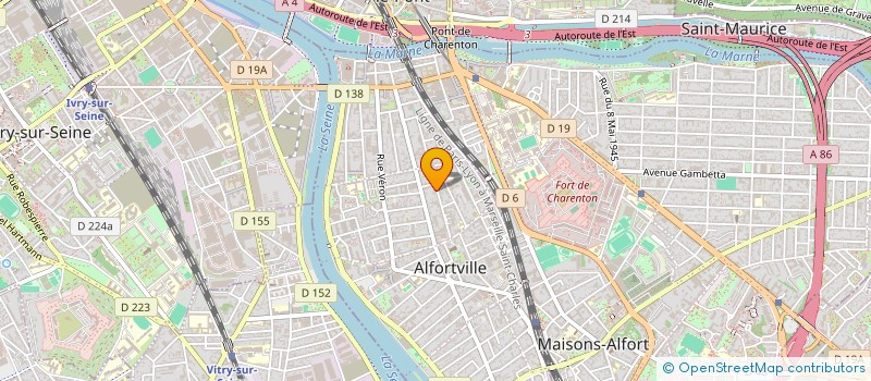 localisation de l'entreprise MONSIEUR BENJAMIN MATHIEU BOURBON  ALFORTVILLE