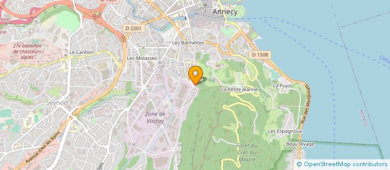 localisation de l'entreprise MONSIEUR BENJAMIN MAURIS à ANNECY