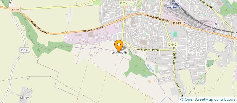 localisation de l'entreprise MONSIEUR BENJAMIN MAUVAIS  PARS-LES-ROMILLY