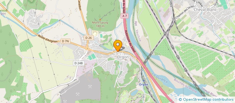 localisation de l'entreprise MONSIEUR BENJAMIN MAZEL  ORGON