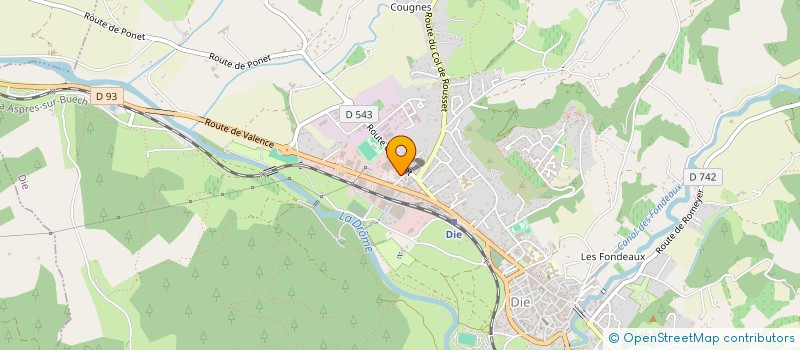 localisation de l'entreprise MONSIEUR BENJAMIN MENONI  DIE