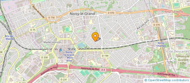 localisation de l'entreprise MONSIEUR BENJAMIN MEON à NOISY-LE-GRAND