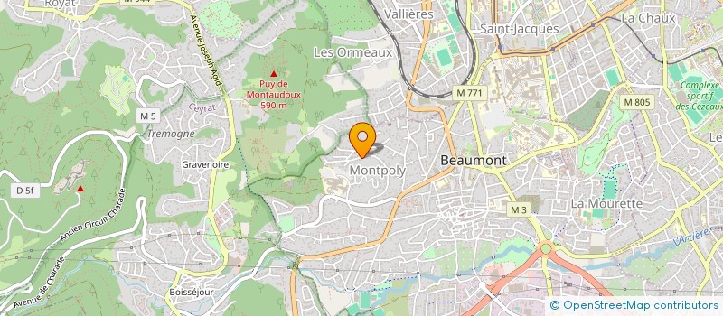 localisation de l'entreprise MONSIEUR BENJAMIN MEOT  BEAUMONT