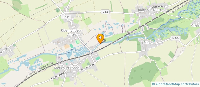 localisation de l'entreprise MONSIEUR BENJAMIN MERCIER  MERICOURT-L'ABBE