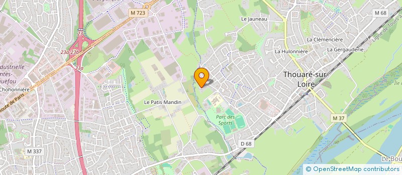 localisation de l'entreprise MONSIEUR BENJAMIN MERCIER  THOUARE-SUR-LOIRE