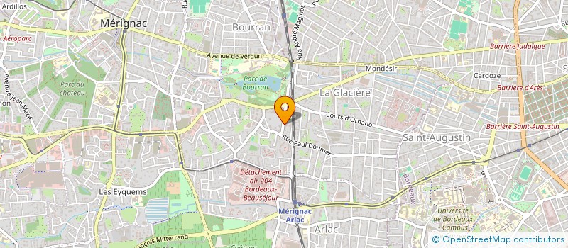 localisation de l'entreprise MONSIEUR BENJAMIN MERZEAU  MERIGNAC