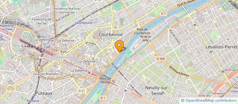 localisation de l'entreprise MONSIEUR BENJAMIN MICHEL à COURBEVOIE