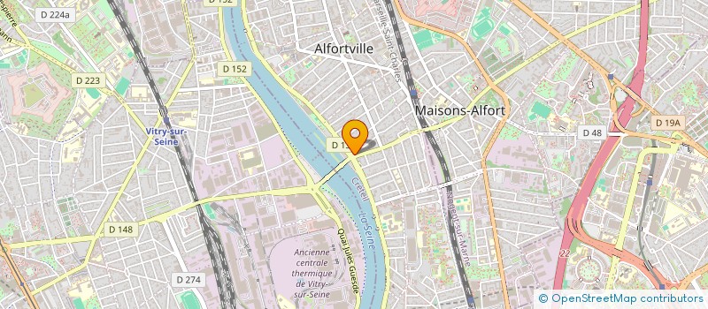 localisation de l'entreprise MONSIEUR BENJAMIN MICHEL  ALFORTVILLE