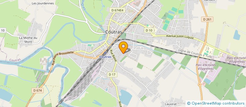 localisation de l'entreprise MONSIEUR BENJAMIN MICHELET  COUTRAS