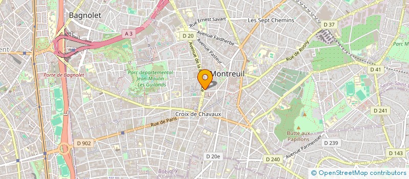 localisation de l'entreprise MONSIEUR BENJAMIN MOIGNARD à MONTREUIL