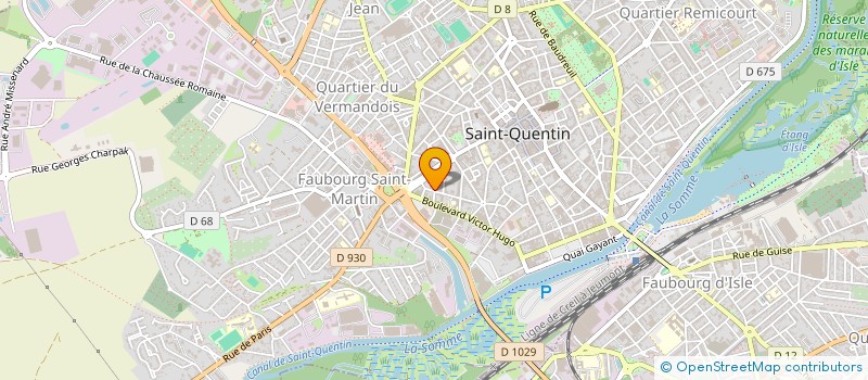 localisation de l'entreprise MONSIEUR BENJAMIN MOINE à SAINT-QUENTIN