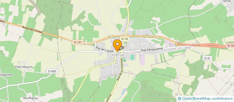 localisation de l'entreprise MONSIEUR BENJAMIN MONICHON à HIERSAC