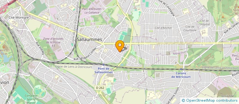 localisation de l'entreprise MONSIEUR BENJAMIN MONIER  SALLAUMINES