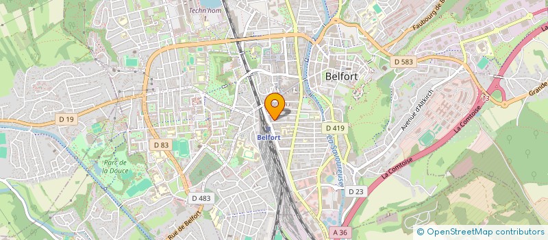 localisation de l'entreprise MONSIEUR BENJAMIN MONSERAND à BELFORT