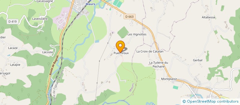 localisation de l'entreprise MONSIEUR BENJAMIN MONTIL à MAURS