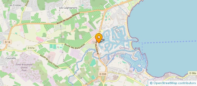 localisation de l'entreprise MONSIEUR BENJAMIN MORALY à GRIMAUD