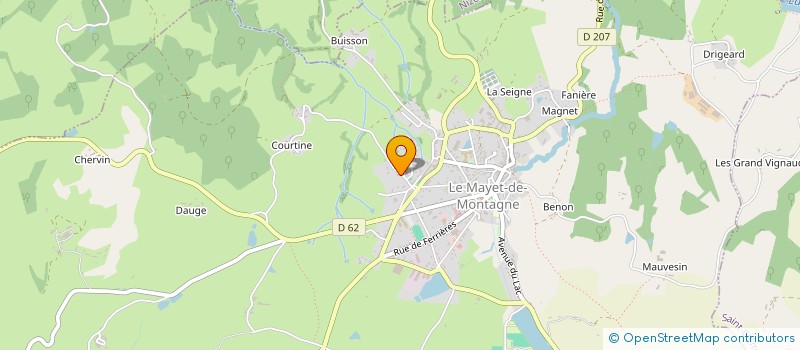 localisation de l'entreprise MONSIEUR BENJAMIN MORAND  LE MAYET-DE-MONTAGNE