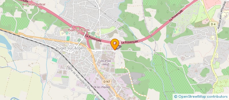 localisation de l'entreprise MONSIEUR BENJAMIN MORATO  PUGET-SUR-ARGENS