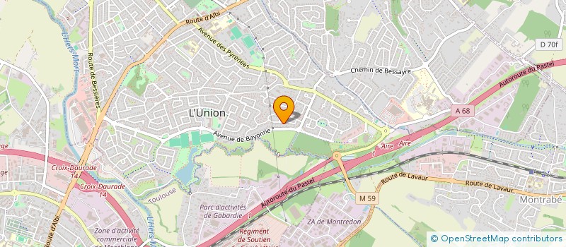localisation de l'entreprise MONSIEUR BENJAMIN MOREAU à L'UNION