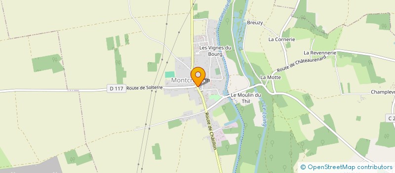 localisation de l'entreprise MONSIEUR BENJAMIN MOREAU  MONTCRESSON