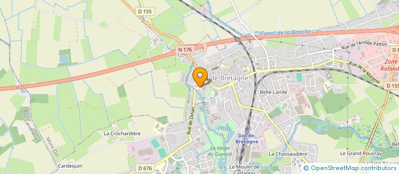 localisation de l'entreprise MONSIEUR BENJAMIN MOREAUX  DOL-DE-BRETAGNE