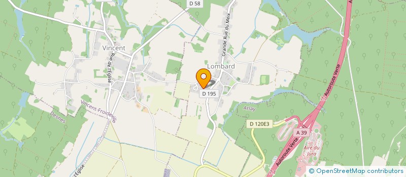 localisation de l'entreprise MONSIEUR BENJAMIN MOREL  LOMBARD