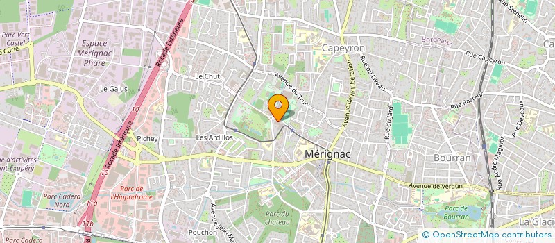 localisation de l'entreprise MONSIEUR BENJAMIN MORIN  MERIGNAC