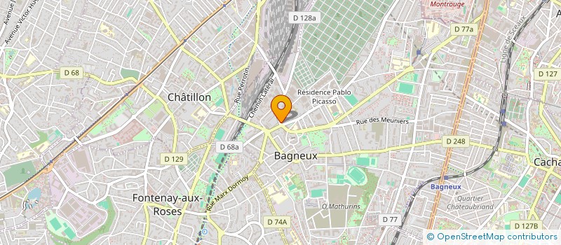 localisation de l'entreprise MONSIEUR BENJAMIN MOUELHI  BAGNEUX