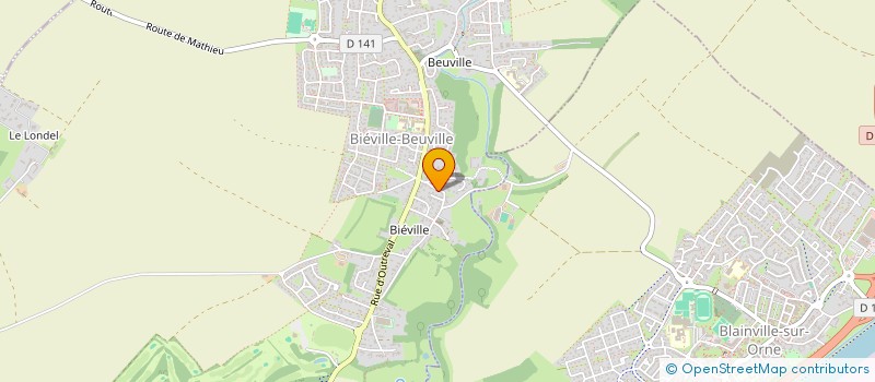 localisation de l'entreprise MONSIEUR BENJAMIN MOURIER  BIEVILLE-BEUVILLE