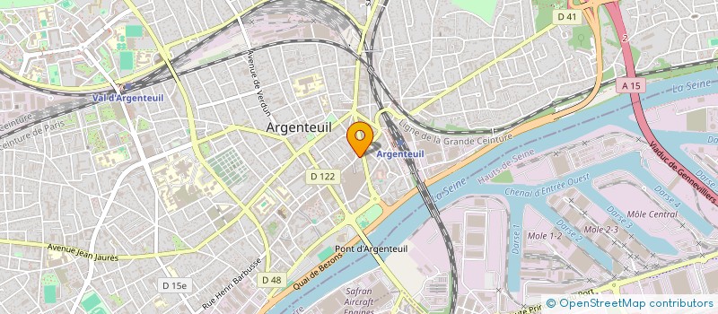 localisation de l'entreprise MONSIEUR BENJAMIN N'GUYEN  ARGENTEUIL