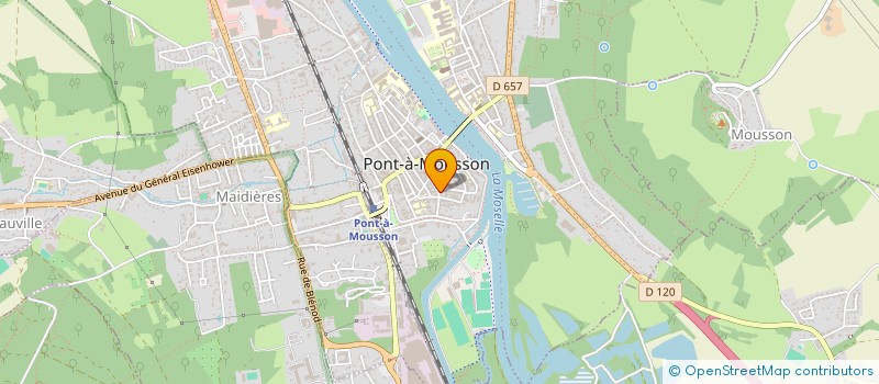 localisation de l'entreprise MONSIEUR BENJAMIN NEVEU  PONT A MOUSSON