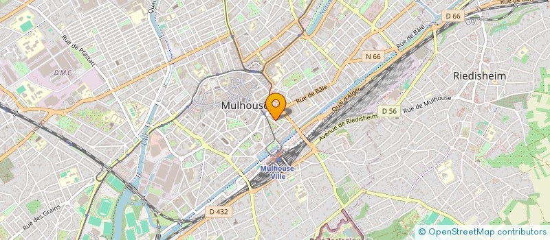 localisation de l'entreprise MONSIEUR BENJAMIN NICOLAS  MULHOUSE