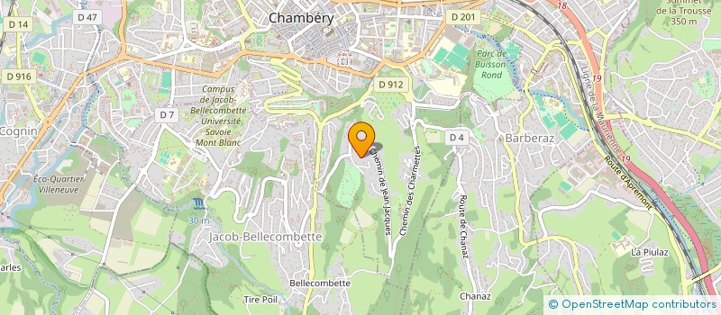 localisation de l'entreprise MONSIEUR BENJAMIN NOGUES  CHAMBERY