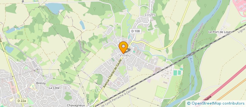 localisation de l'entreprise MONSIEUR BENJAMIN NONIER  VILLIEU-LOYES-MOLLON