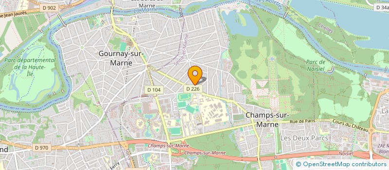 localisation de l'entreprise MONSIEUR BENJAMIN NOUVEL  CHAMPS-SUR-MARNE