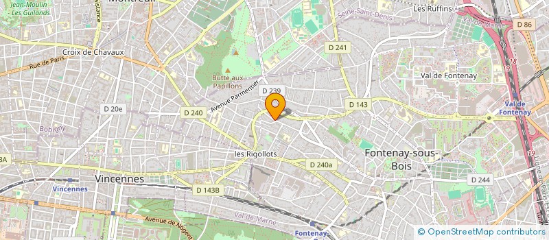 localisation de l'entreprise MONSIEUR BENJAMIN NUSSBAUMER à FONTENAY-SOUS-BOIS