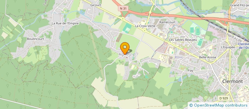 localisation de l'entreprise MONSIEUR BENJAMIN OGEZ  AGNETZ