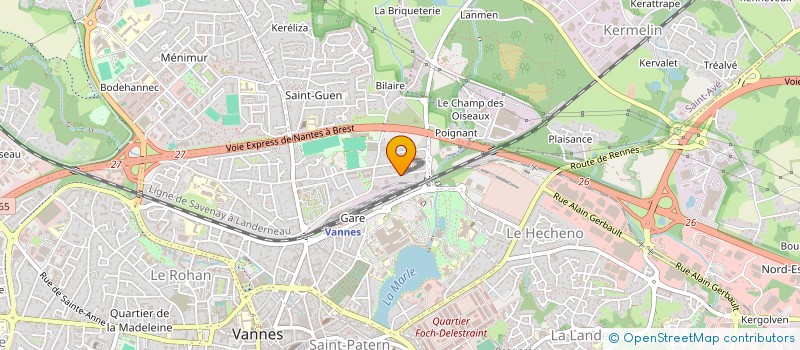 localisation de l'entreprise MONSIEUR BENJAMIN OILLIC  VANNES