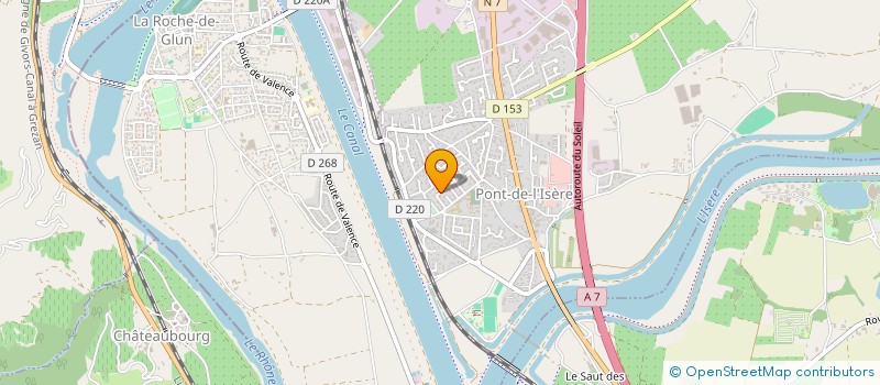 localisation de l'entreprise MONSIEUR BENJAMIN OLIVER  PONT-DE-L'ISERE