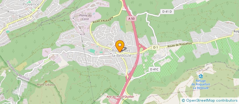 localisation de l'entreprise MONSIEUR BENJAMIN OLIVIER  ROQUEFORT-LA-BEDOULE