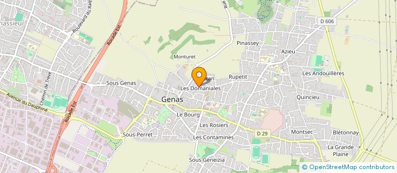 localisation de l'entreprise MONSIEUR BENJAMIN OLIVIERI  GENAS