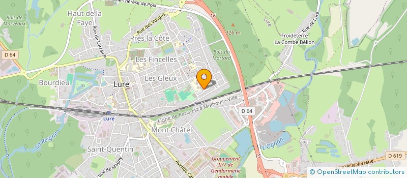 localisation de l'entreprise MONSIEUR BENJAMIN ORCHAMPT  LURE