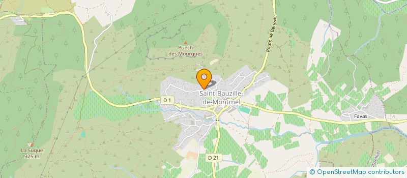 localisation de l'entreprise MONSIEUR BENJAMIN ORLANDI  SAINT-BAUZILLE-DE-MONTMEL