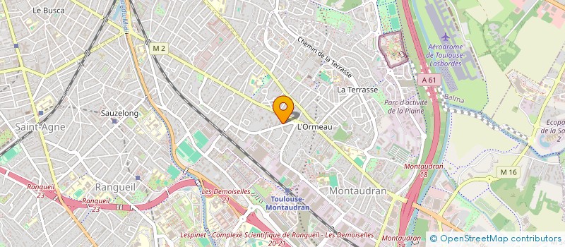 localisation de l'entreprise MONSIEUR BENJAMIN OUILLIE  TOULOUSE