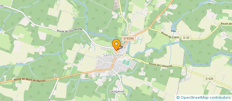 localisation de l'entreprise MONSIEUR BENJAMIN PACE  SAINT-JUSTIN