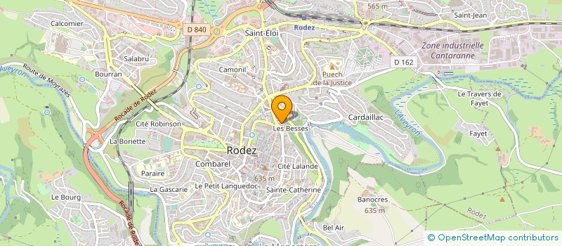 localisation de l'entreprise MONSIEUR BENJAMIN PAGES à RODEZ