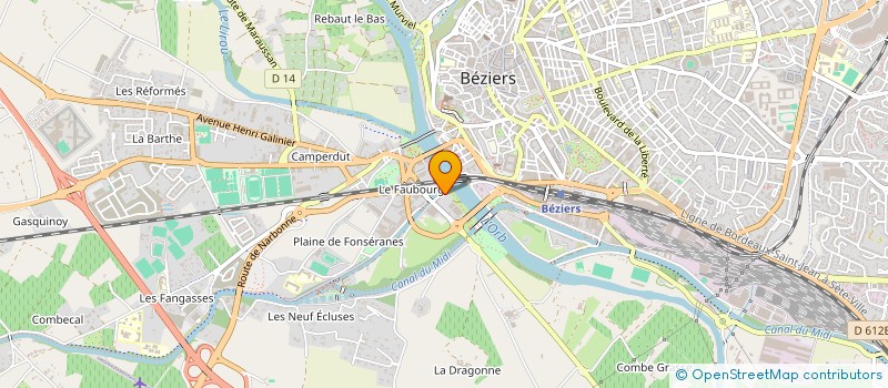 localisation de l'entreprise MONSIEUR BENJAMIN PAGES  BEZIERS