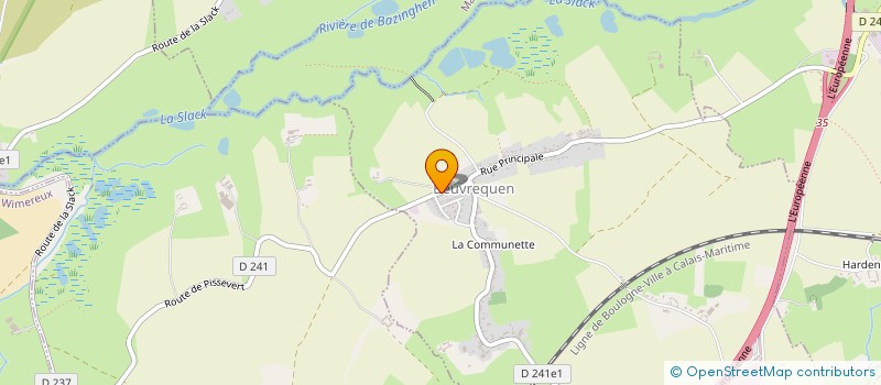 localisation de l'entreprise MONSIEUR BENJAMIN PAINSET  BEUVREQUEN