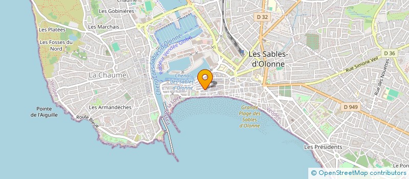 localisation de l'entreprise MONSIEUR BENJAMIN PAJOT  LES SABLES D'OLONNE