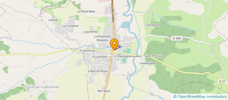 localisation de l'entreprise MONSIEUR BENJAMIN PALAS  MASSEUBE